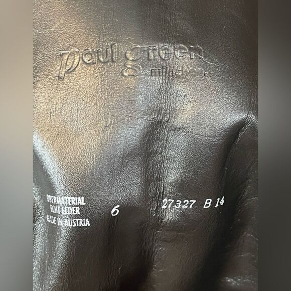 Paul Green Kendra Tall Buckle Brown Leather Boots 6/ US Size 8 to 8.5 - Picture 10 of 12